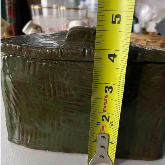 Vintage Ceramic Handmade Pottery Storage Box - Picture 8 of 10